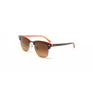 lunettes de soleil clubmaster noir et orange
