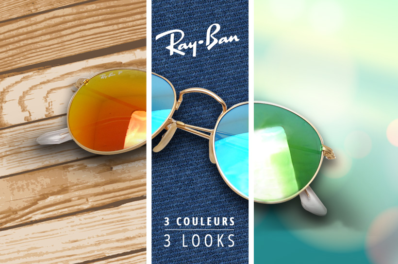 Ray-Ban Round Metal Flash lenses : 3 boje / 3 izgleda