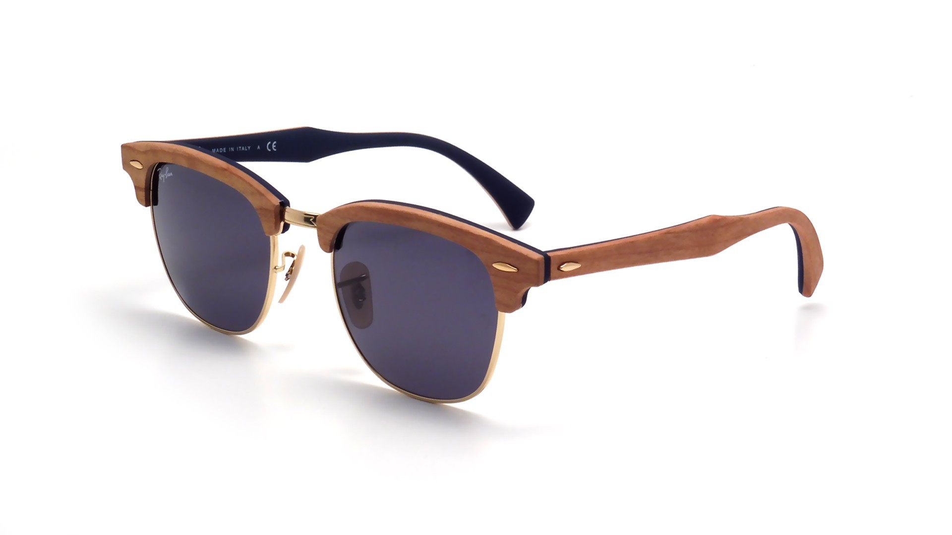 Ray-Ban Clubmaster Wood Brown RB3016M 1180R5 51-21 | Visiofactory