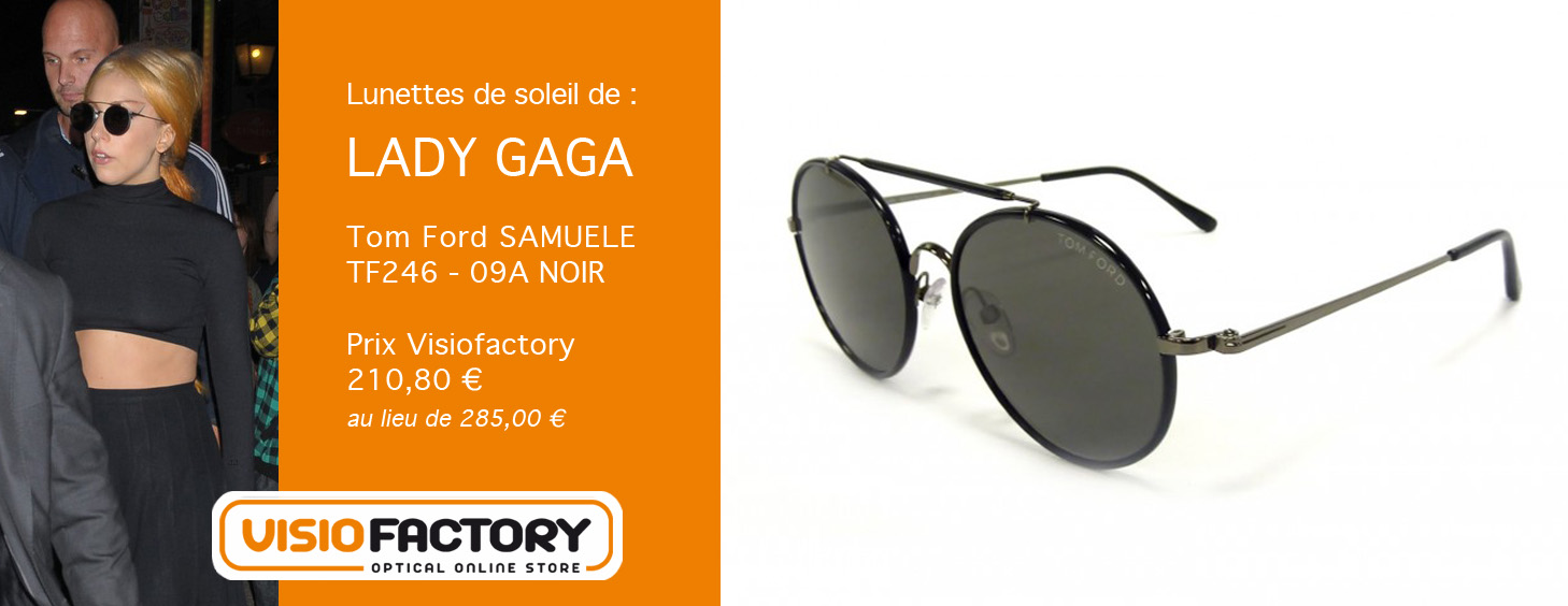 Les lunettes de soleil Tom Ford de Lady Gaga
