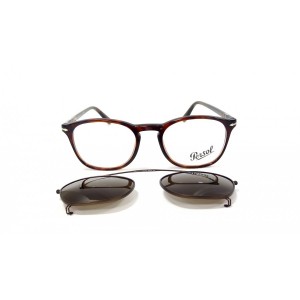 Persol PO3007 Clip-on shades 24 Écaille Small