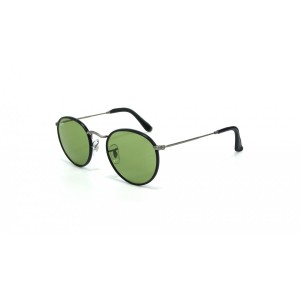 Solaires Rayban RB 3475Q collection limitée Round Metal cuir